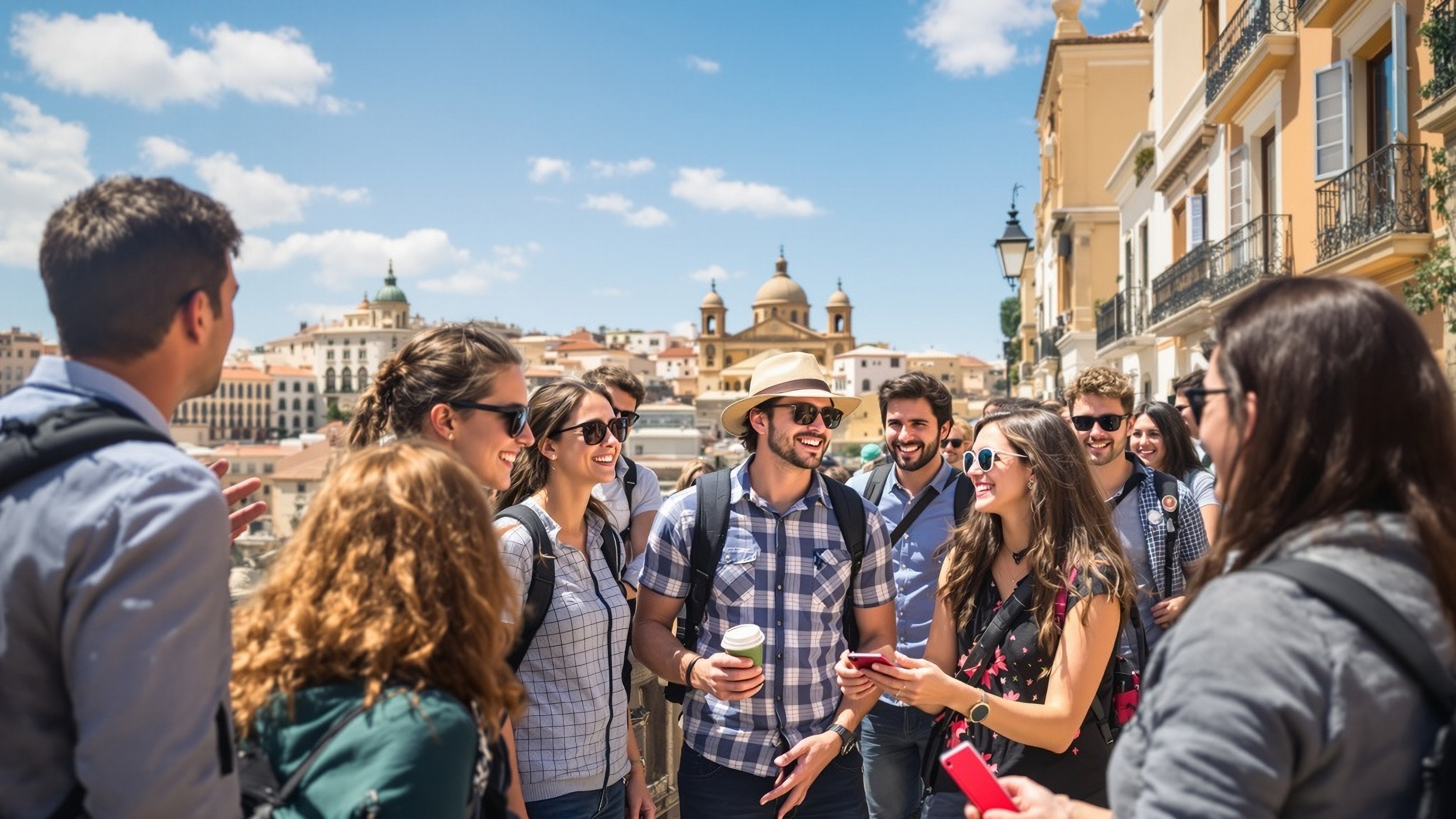 Happy pilgrimage group
